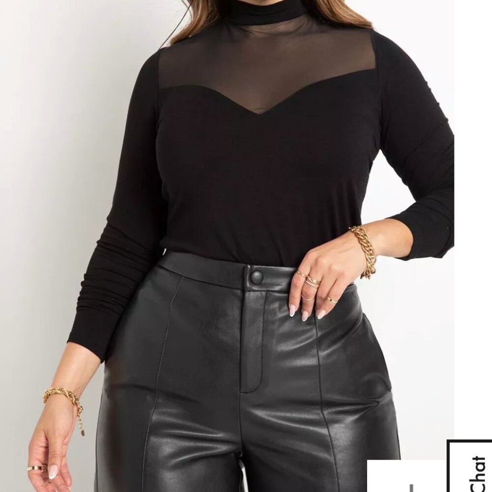 NWT Eloquii Mock Neck Top